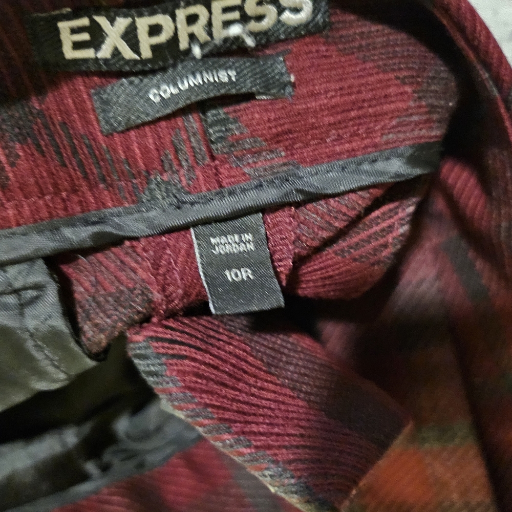 Red and Black Plaid Pants - Picture 2 of 3